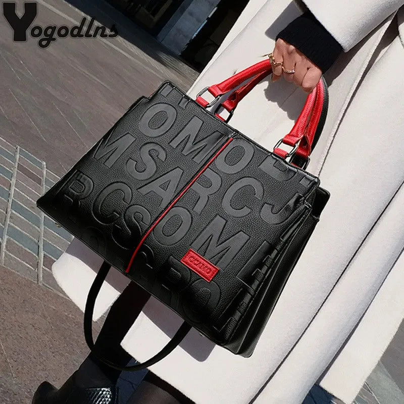 PU Leather Casual Crossbody Bag