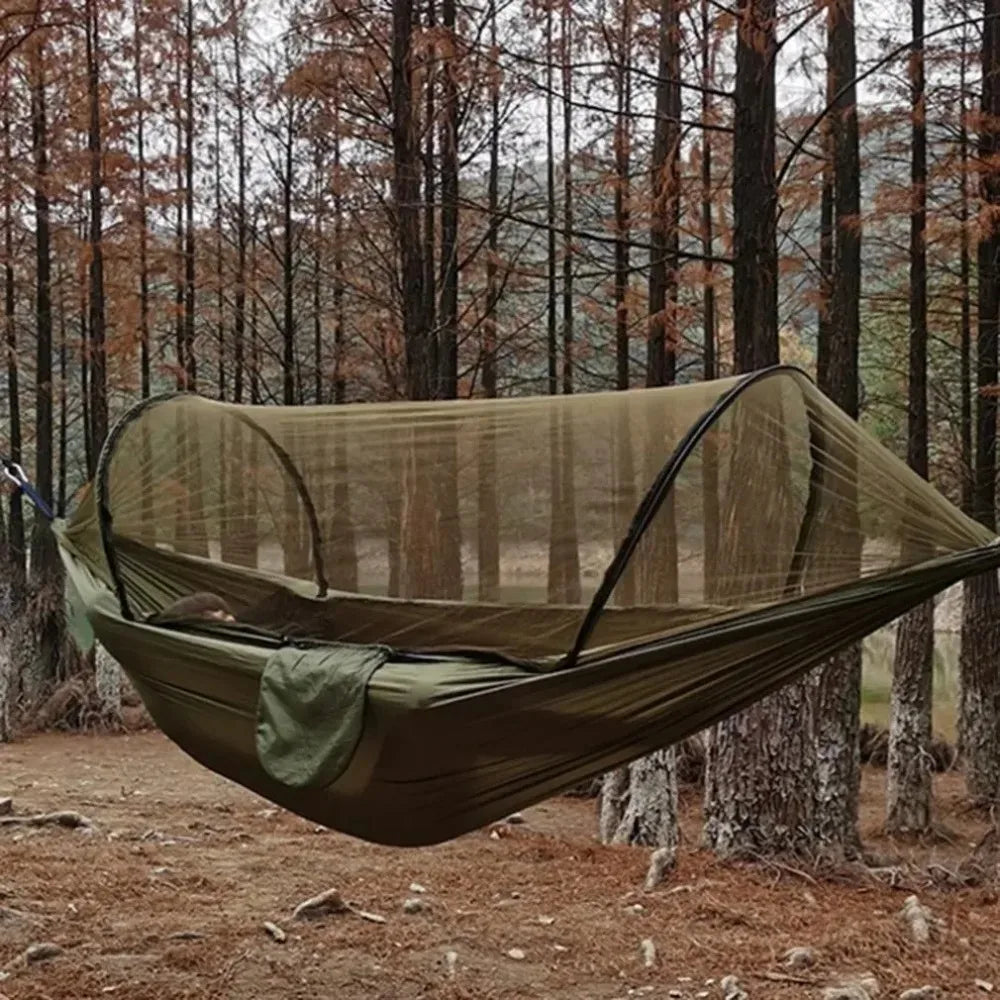 Outdoor Camping Hammock With Mosquito Net Lightweight