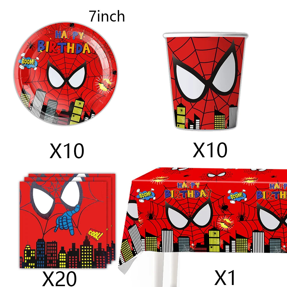 New Spiderman Theme Birthday Party Decorations