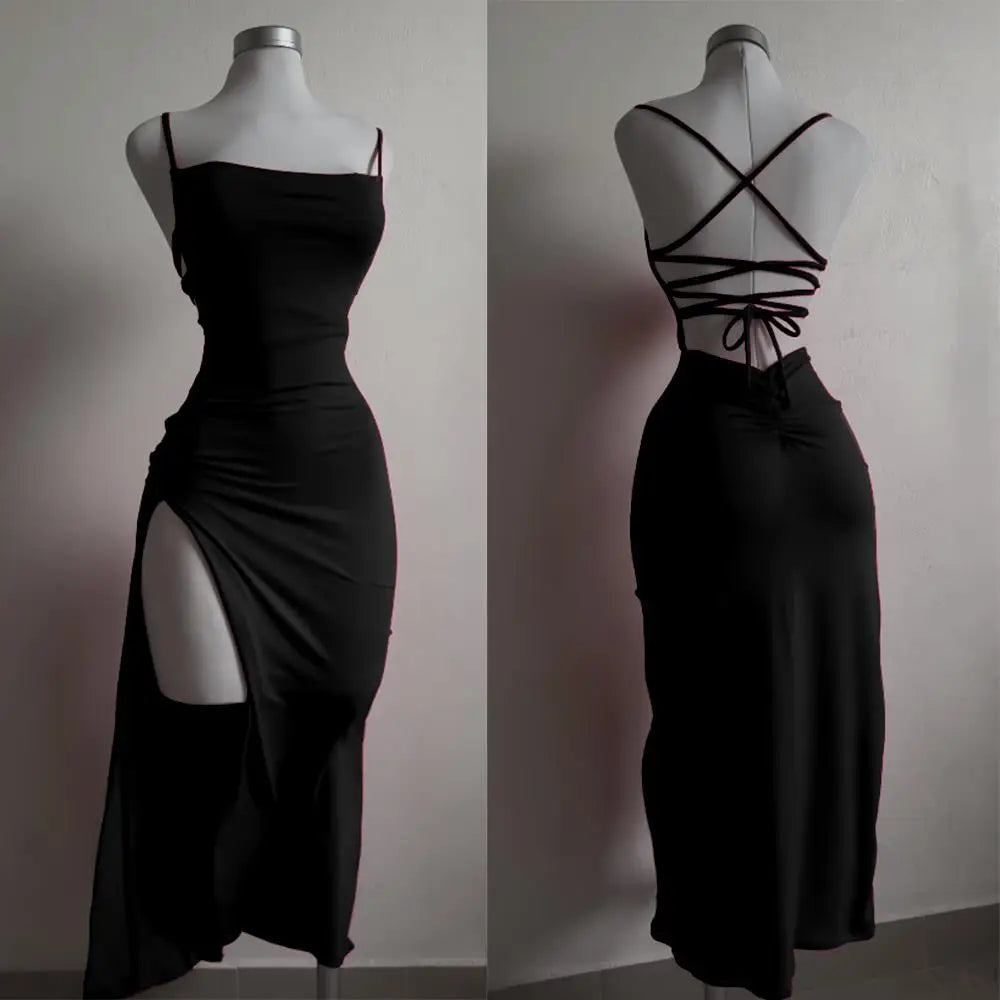 halter strap  dress