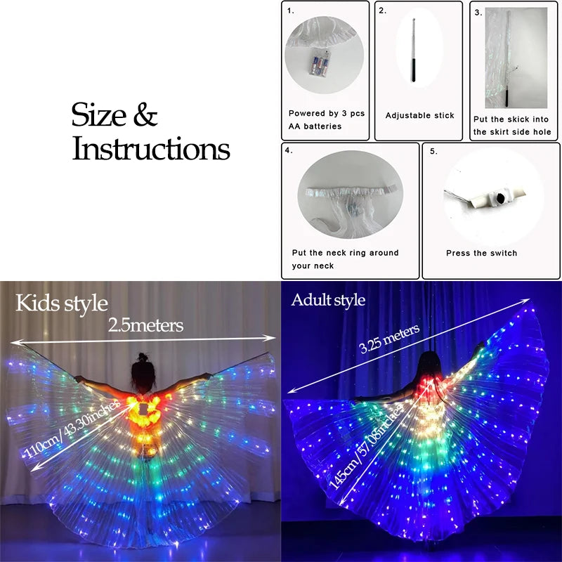 LED  Luminous Butterfly Wings