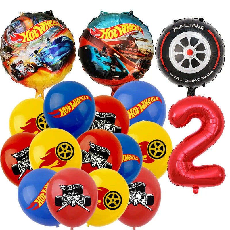 Hot Wheels Car Birthday Party Decoration