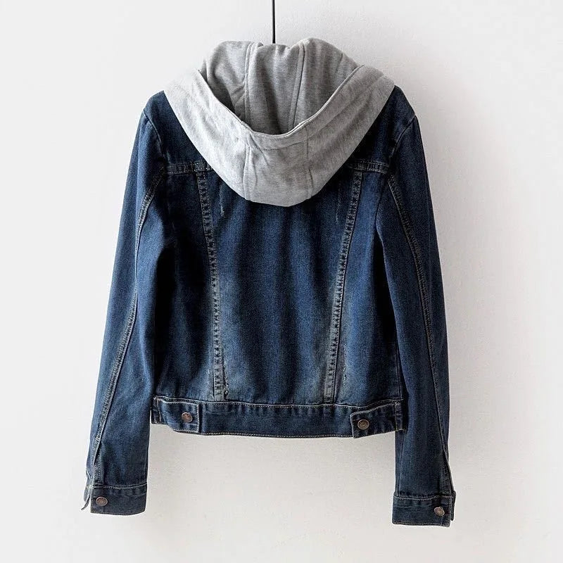 Denim Coat  Hooded