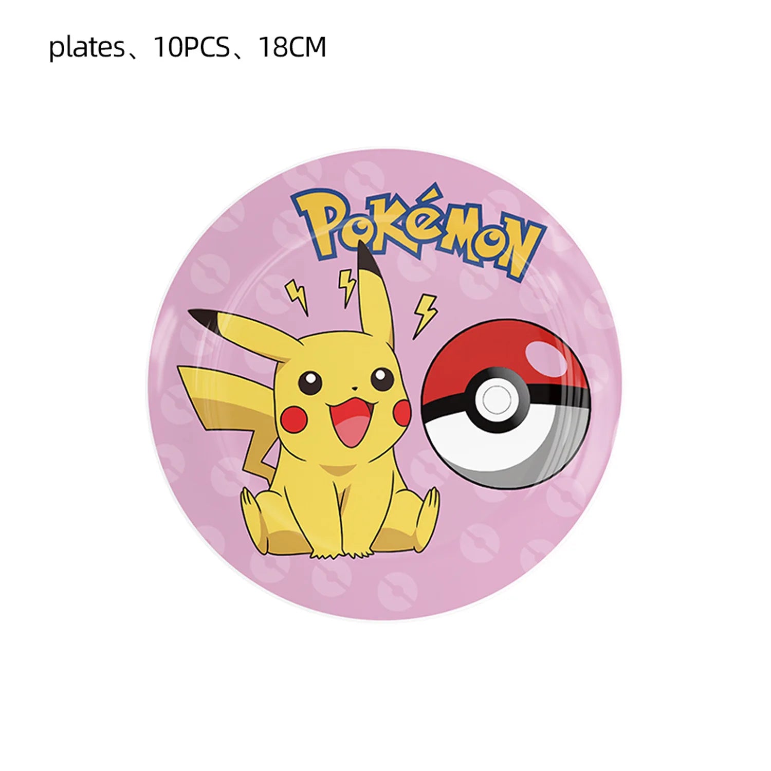 Pokemon Birthday Party Decor Disposable Tableware