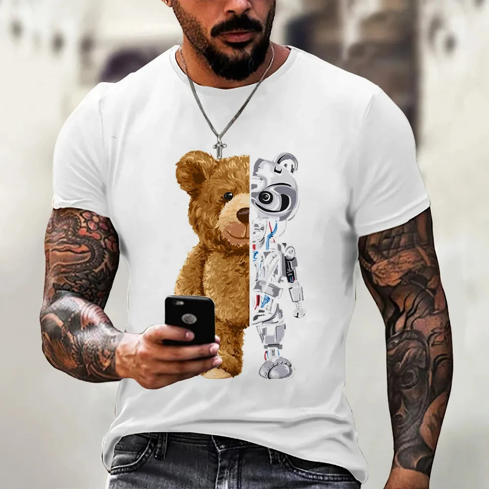 Cartoon Bear Series  Men's T-shirt