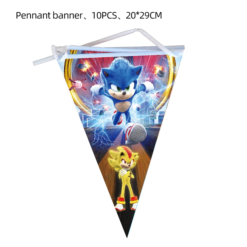 New Cartoon Sonics Birthday Party Decorations