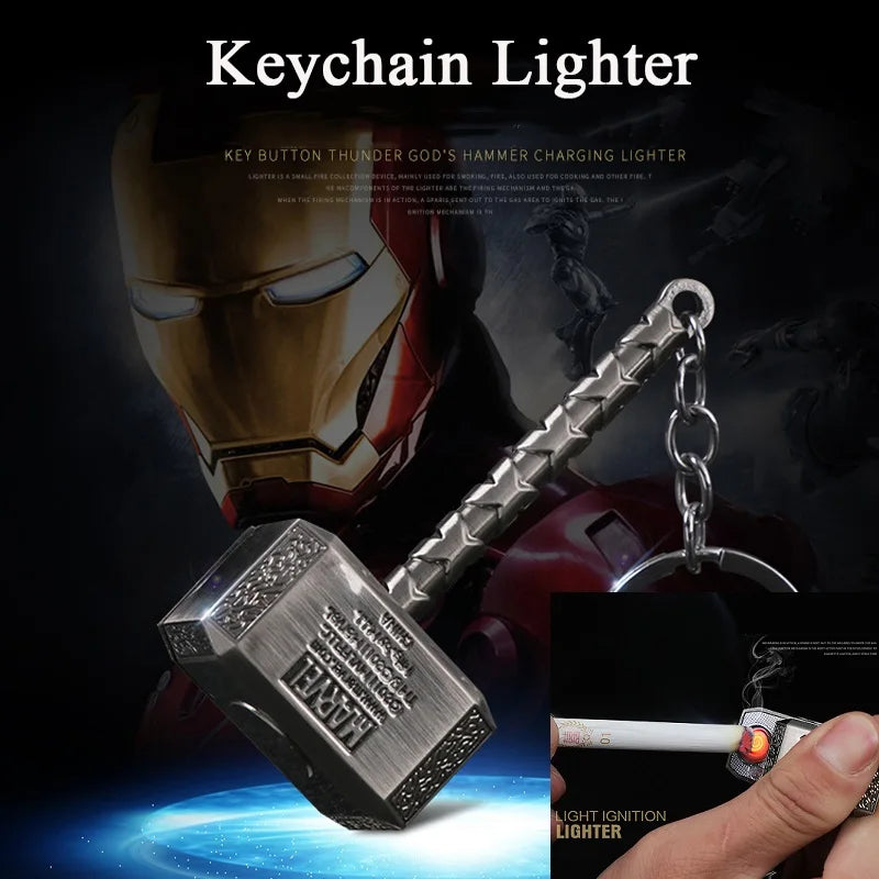 Windproof USB Electric Rechargeable Lighter Thor Hammer