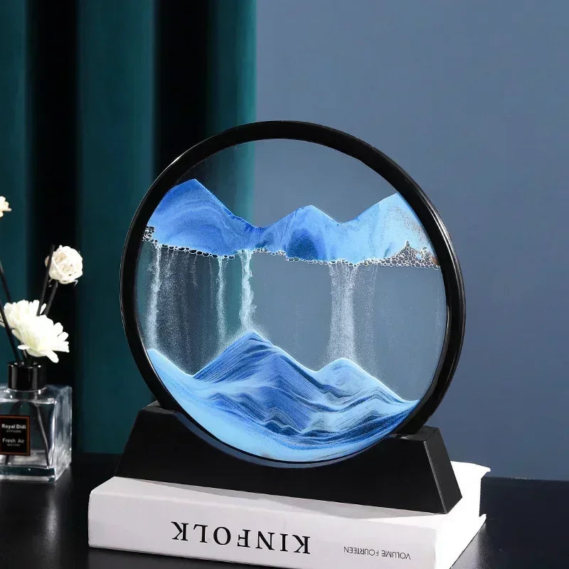 3D Moving Sand Art   Deep Sea Sandscape Hourglass