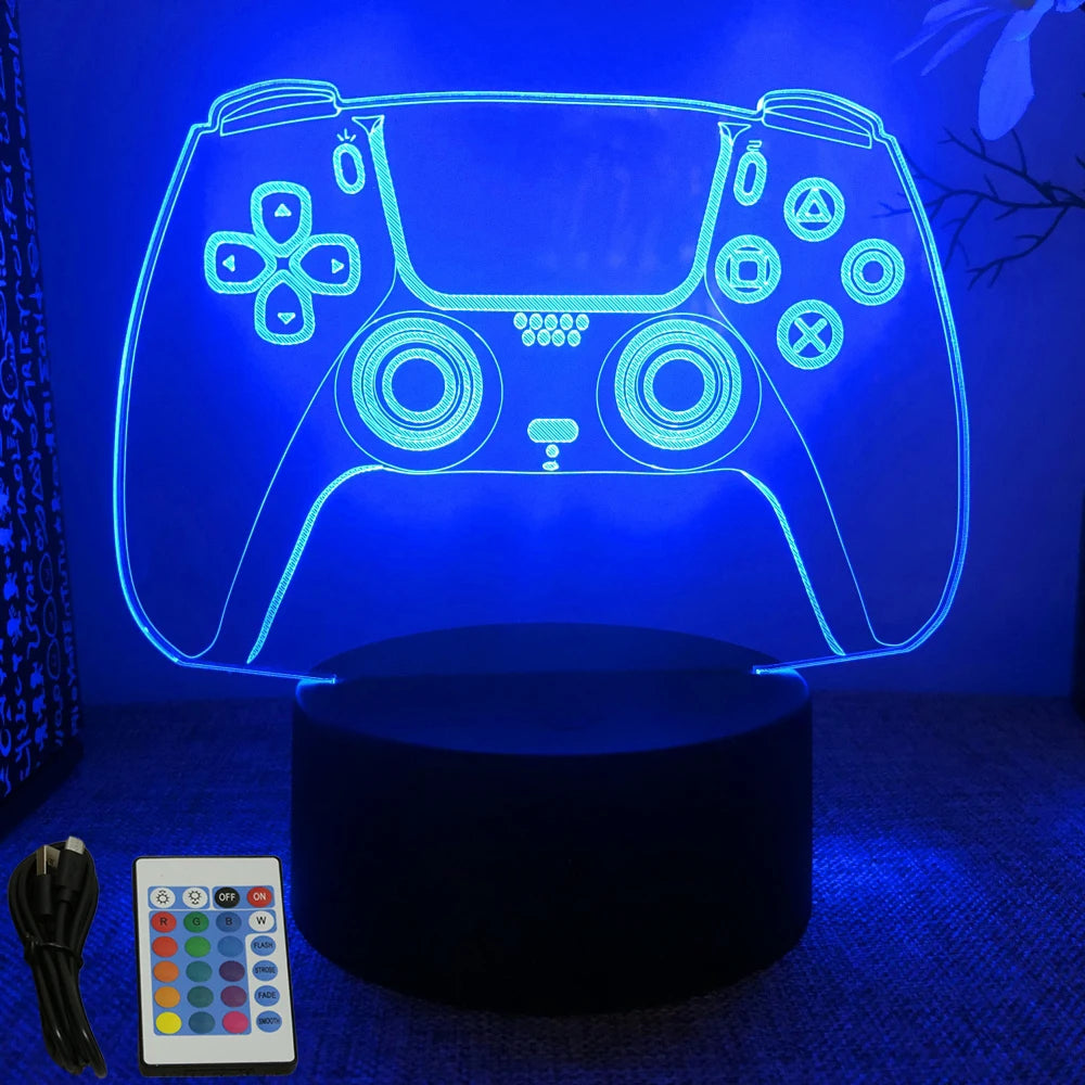 NEON GAMER 3D  LED  Light Gaming Setup