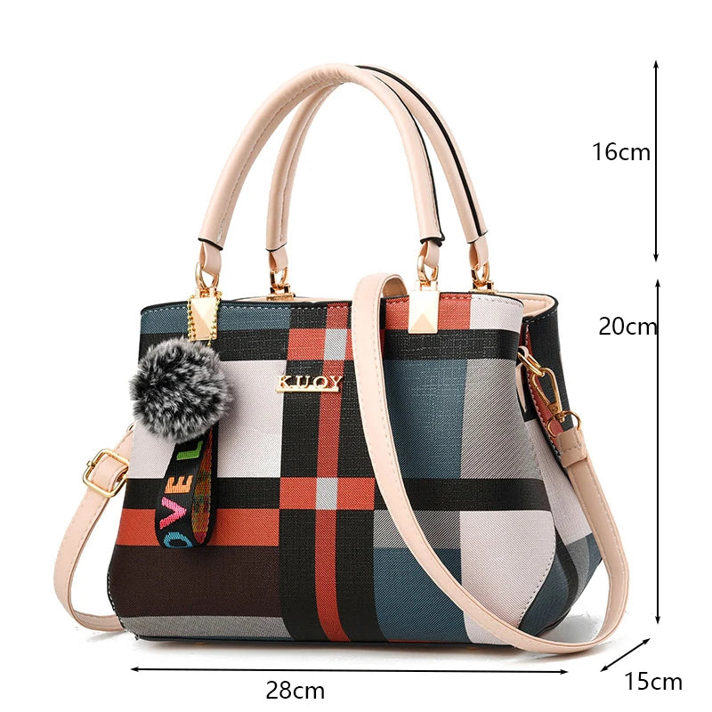 PU Leather Casual Crossbody Bag