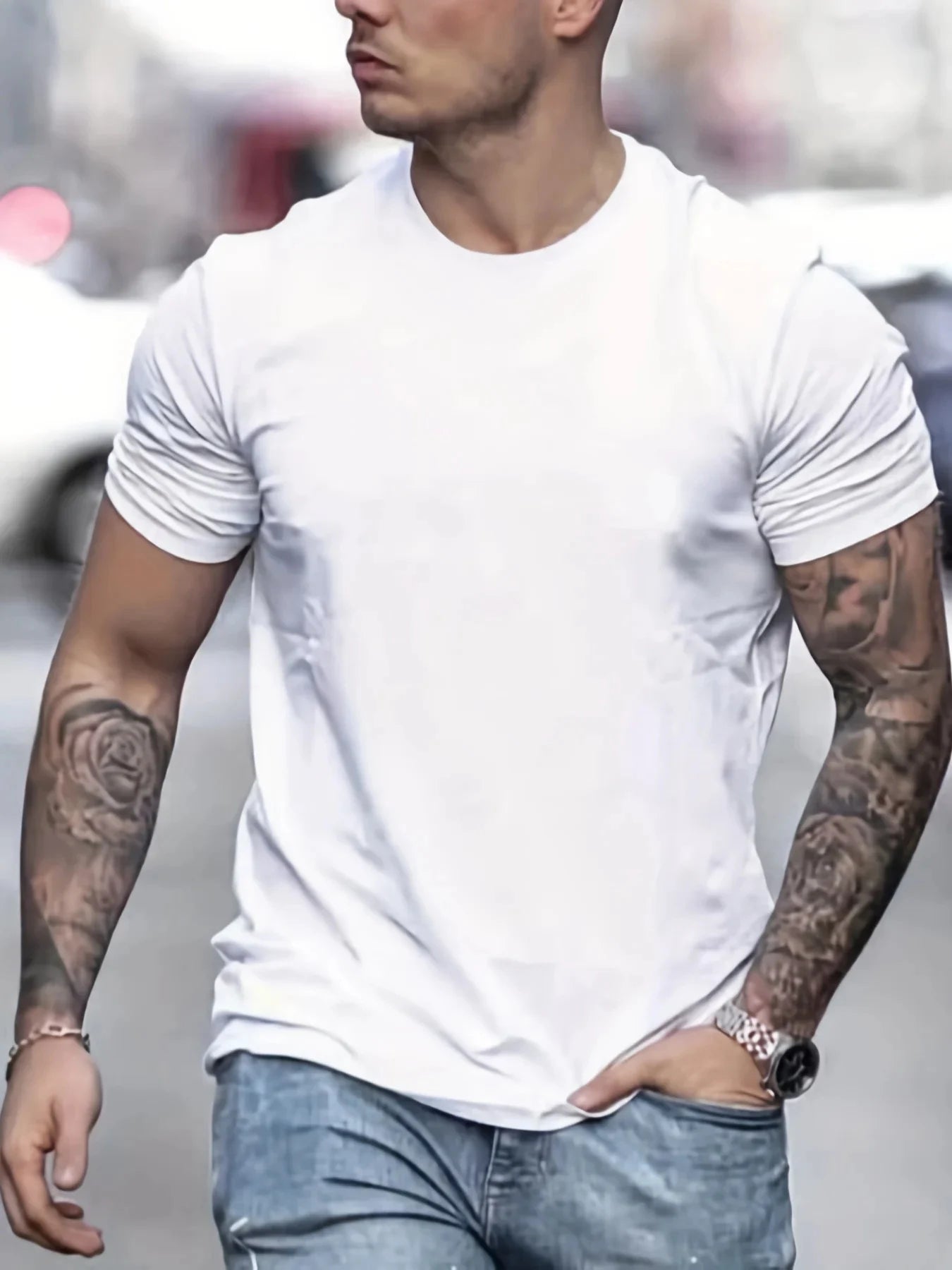 Men's  short sleeved T-shirt