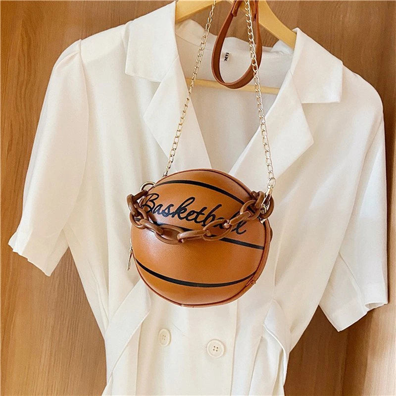 Basketball Shaped Small Handbag