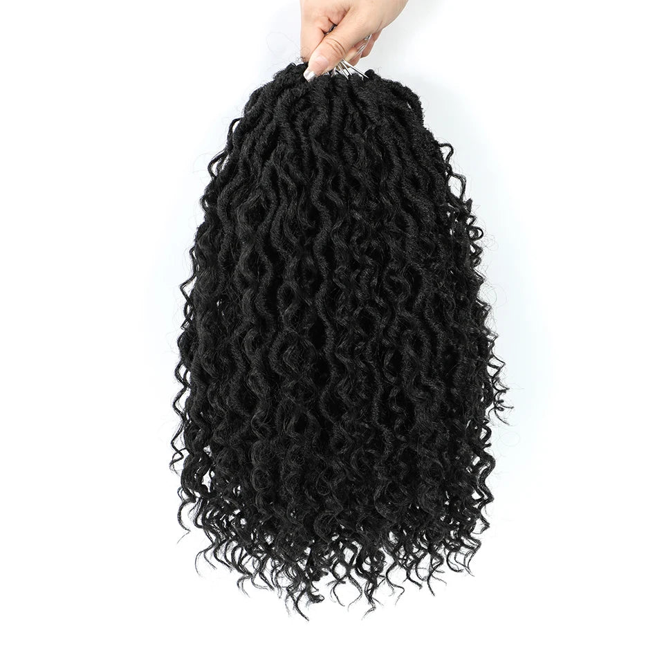 synthetic Crochet Hair 14 inch Pre Looped With Curly Ends