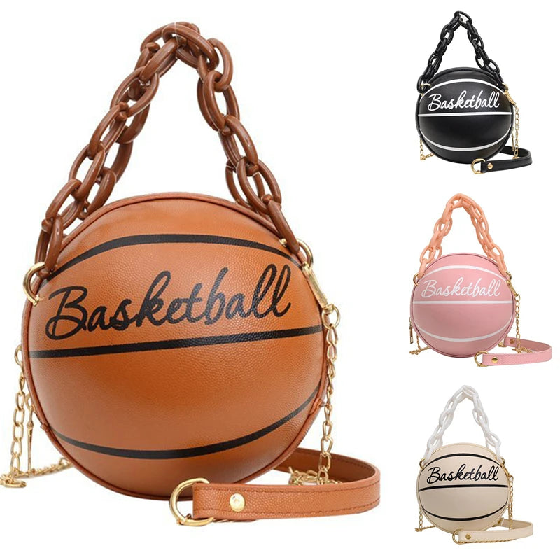 Basketball Shaped Small Handbag