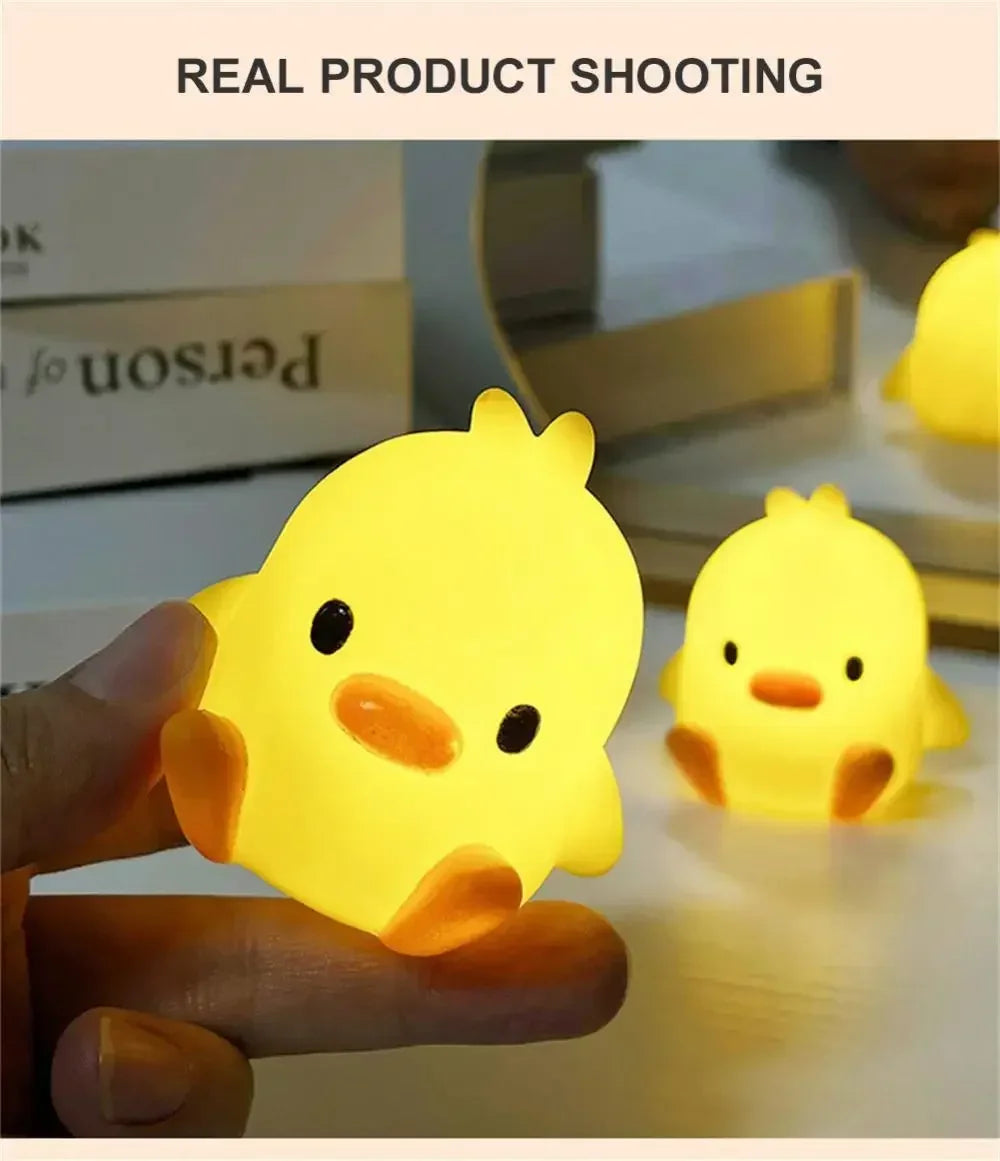 LED Yellow Duck Desk Lamp with Soft Light