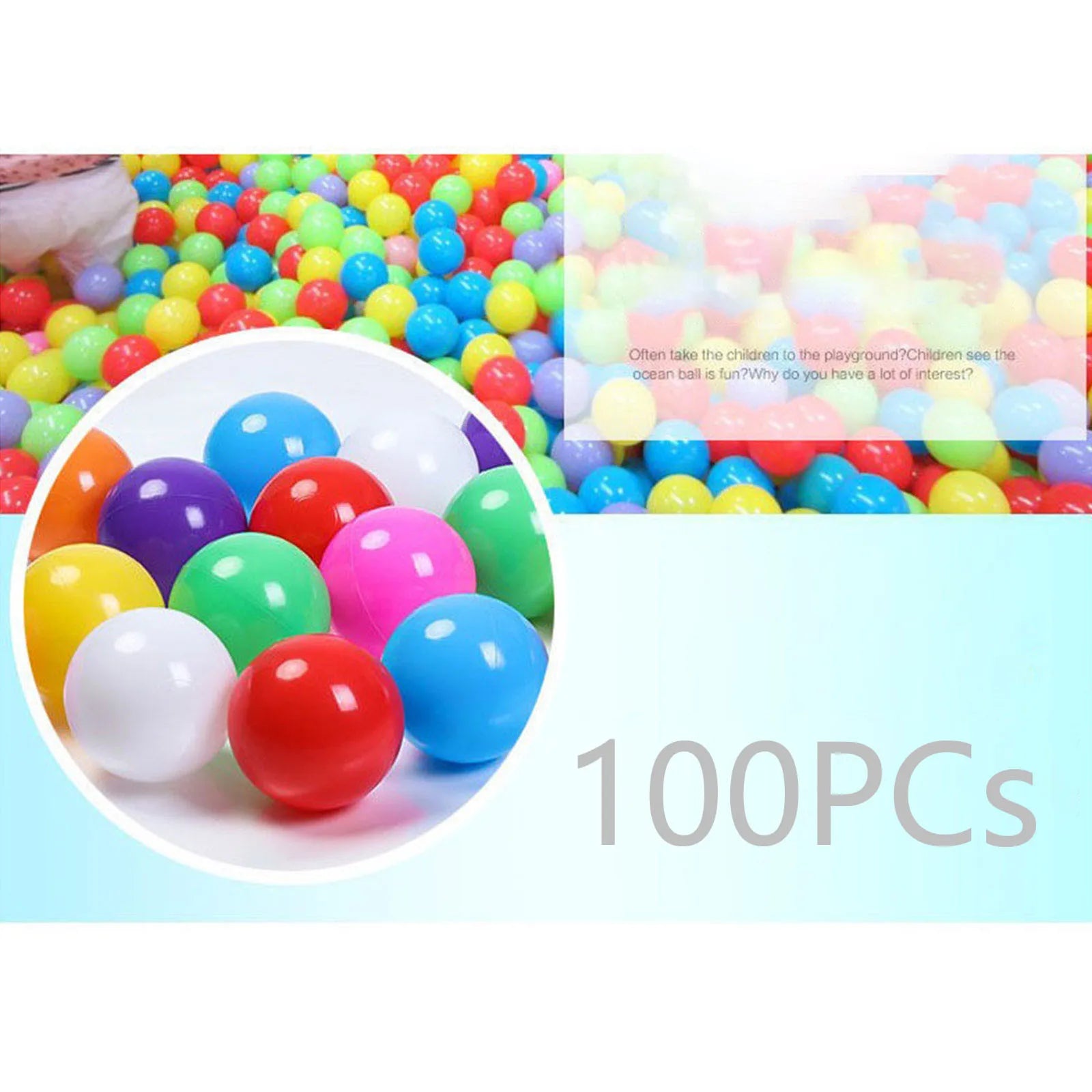 50/100pcs balls playhouse ball pit