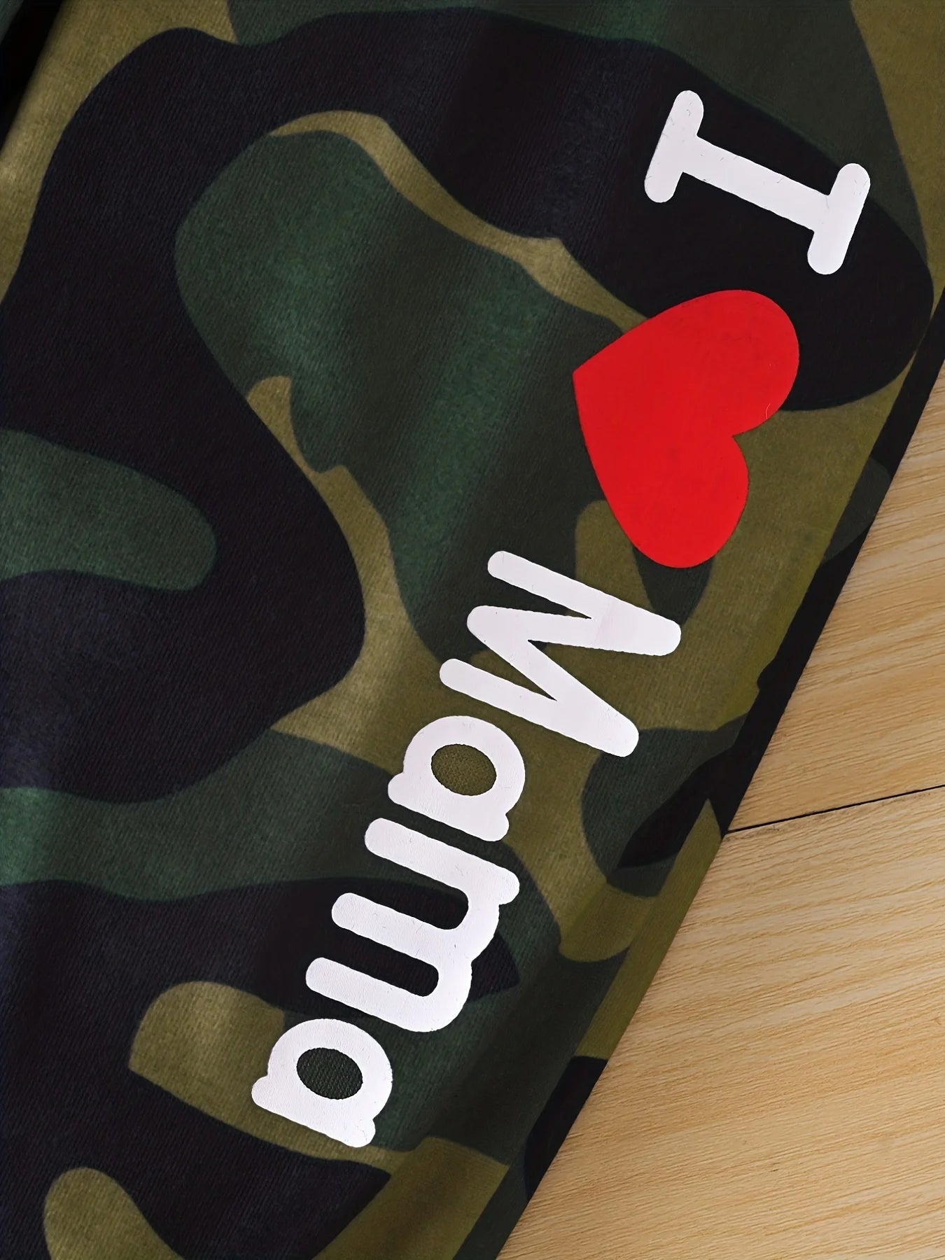 Newborn camouflage hoodie and sweatpants  2PCS set