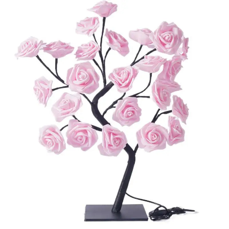 24 LED Rose Tree  USB Table Lamp ,Fairy Flower Night