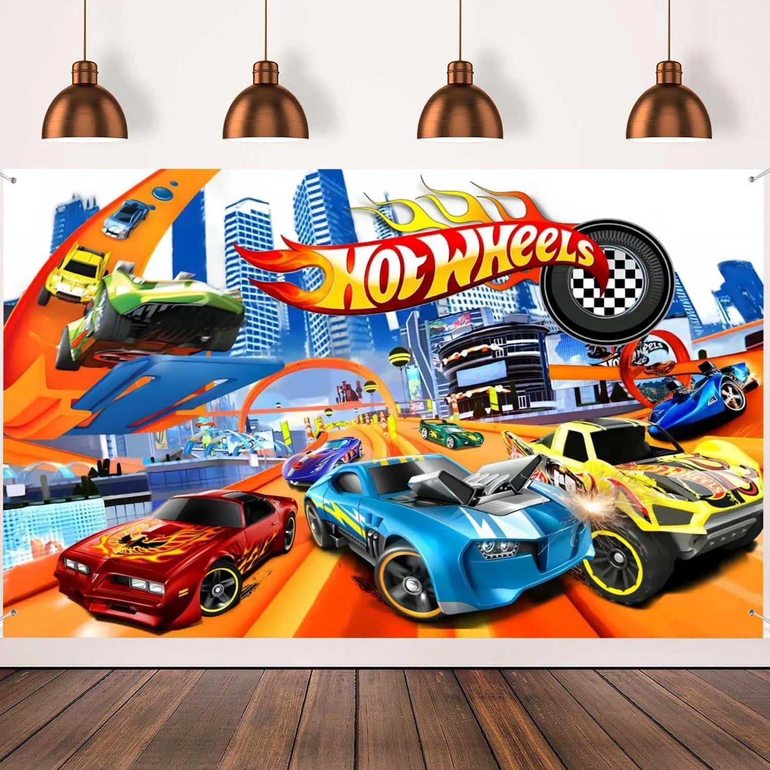 Hot Wheels Car Birthday Party Decoration