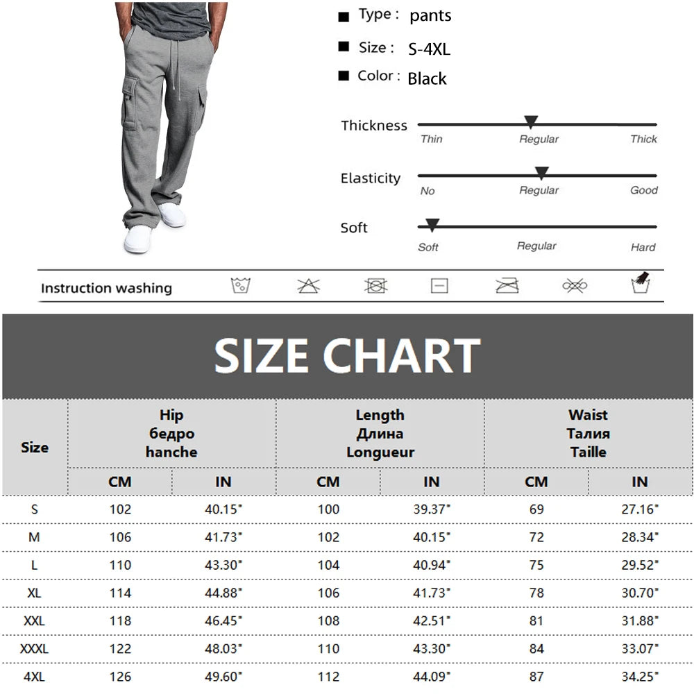 Mens Sweatpants Straight Fit