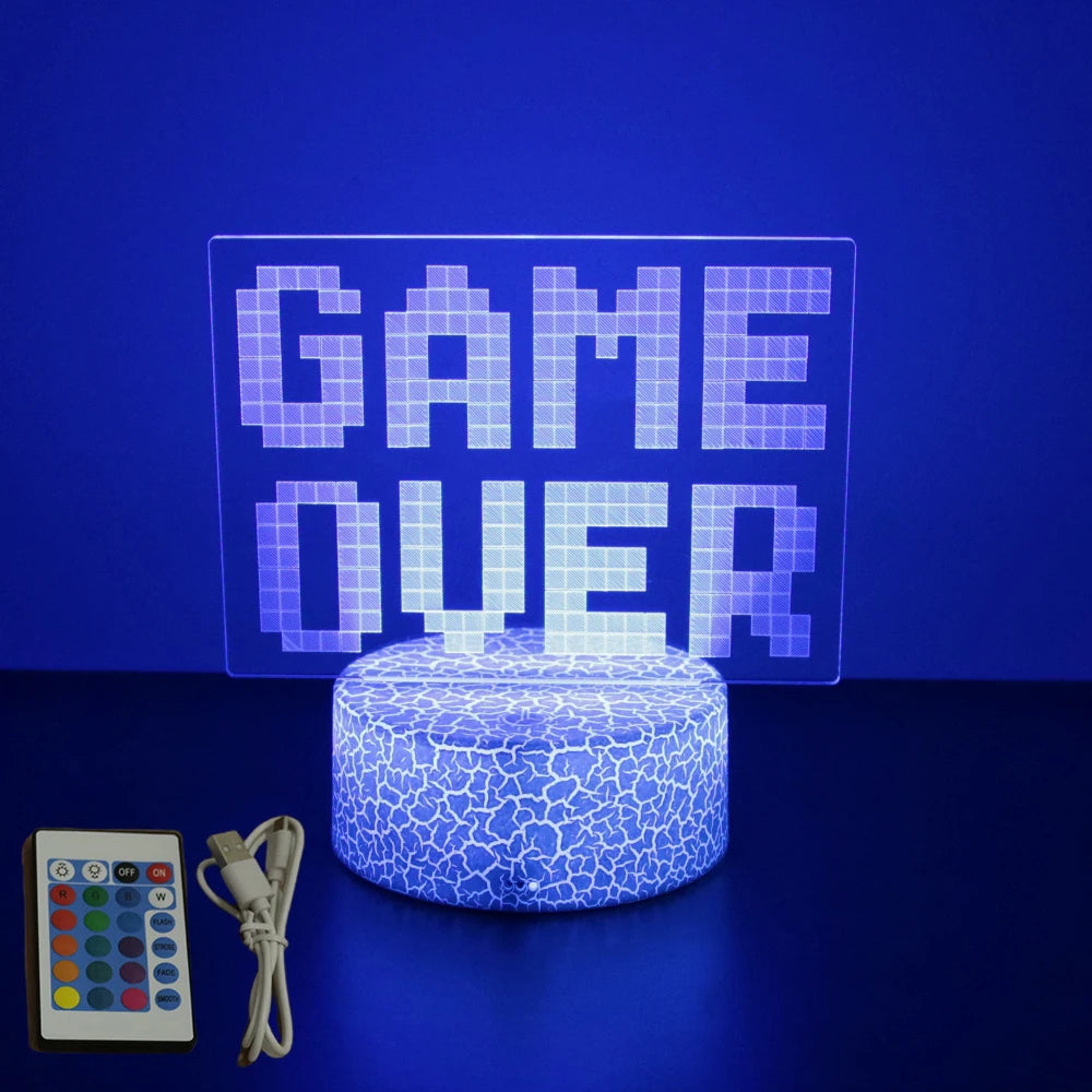 NEON GAMER 3D  LED  Light Gaming Setup