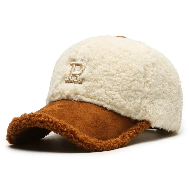 Trendy Lambswool Baseball Cap