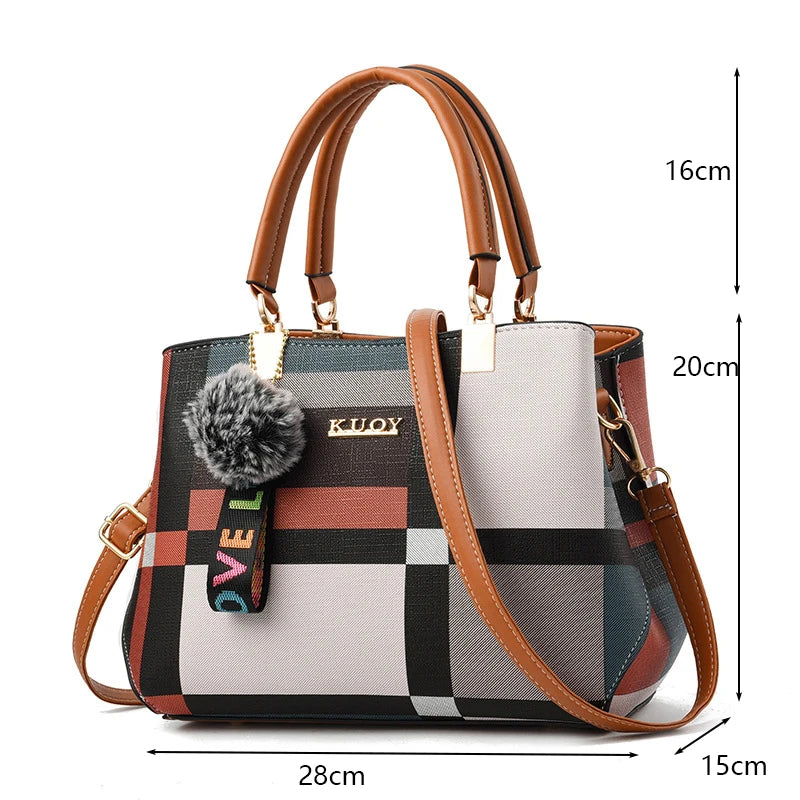 PU Leather Casual Crossbody Bag