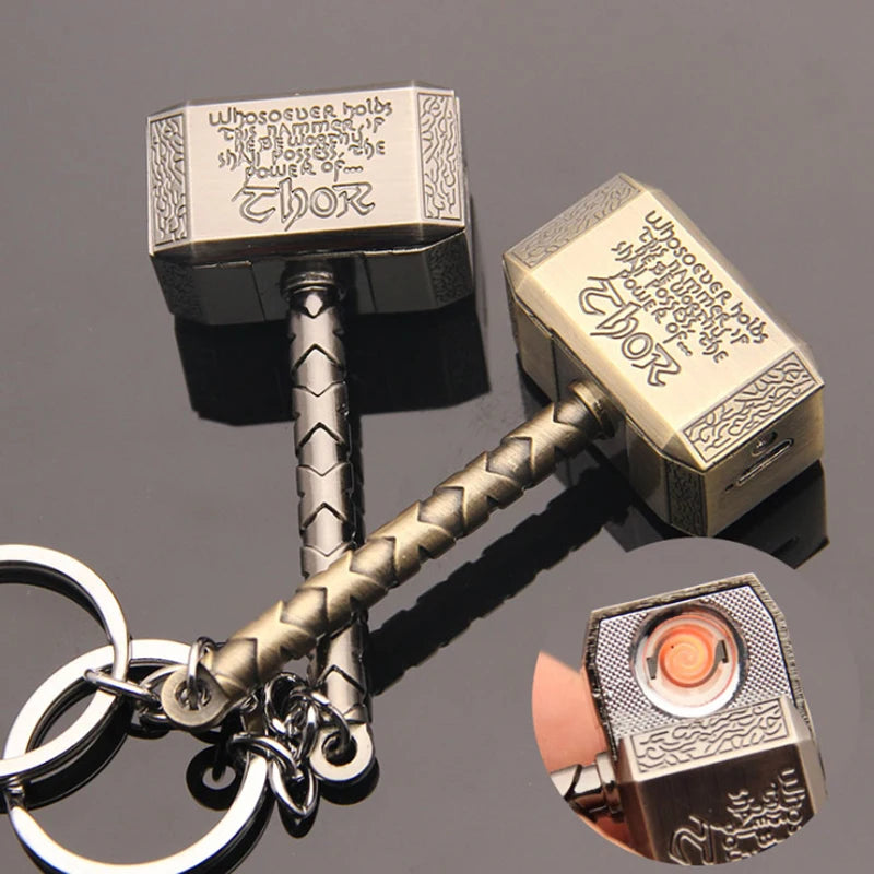 Windproof USB Electric Rechargeable Lighter Thor Hammer