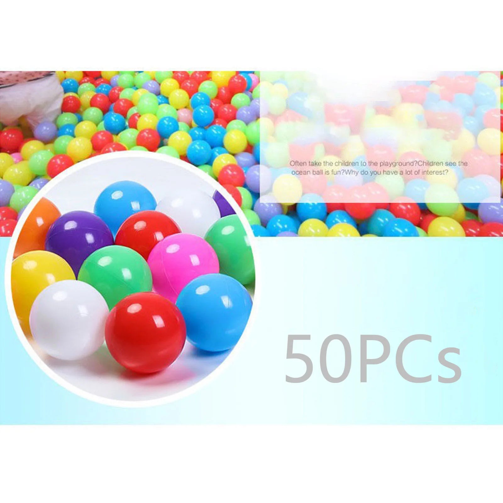 50/100pcs balls playhouse ball pit