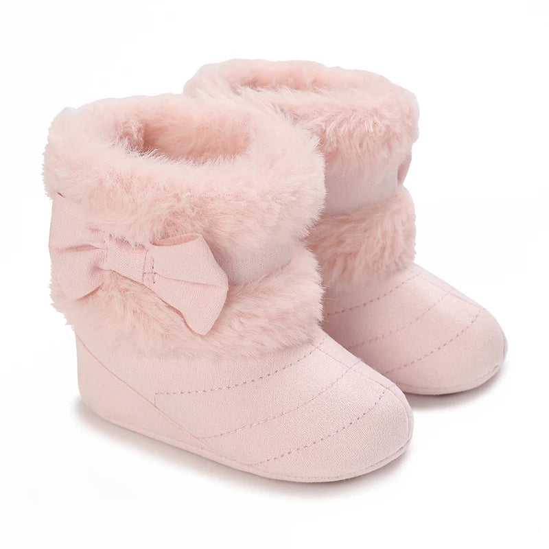 0-18M baby  plush comfort snow boots non-slip