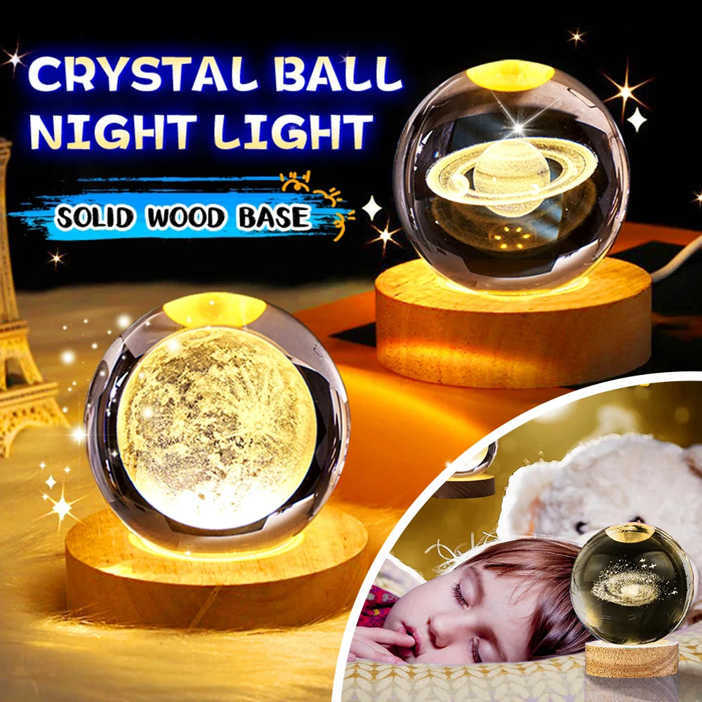 Crystal Ball Night Light LED Galaxy