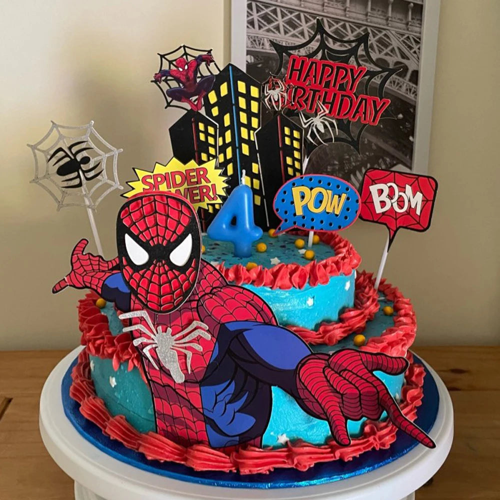 Spiderman Cake Toppers