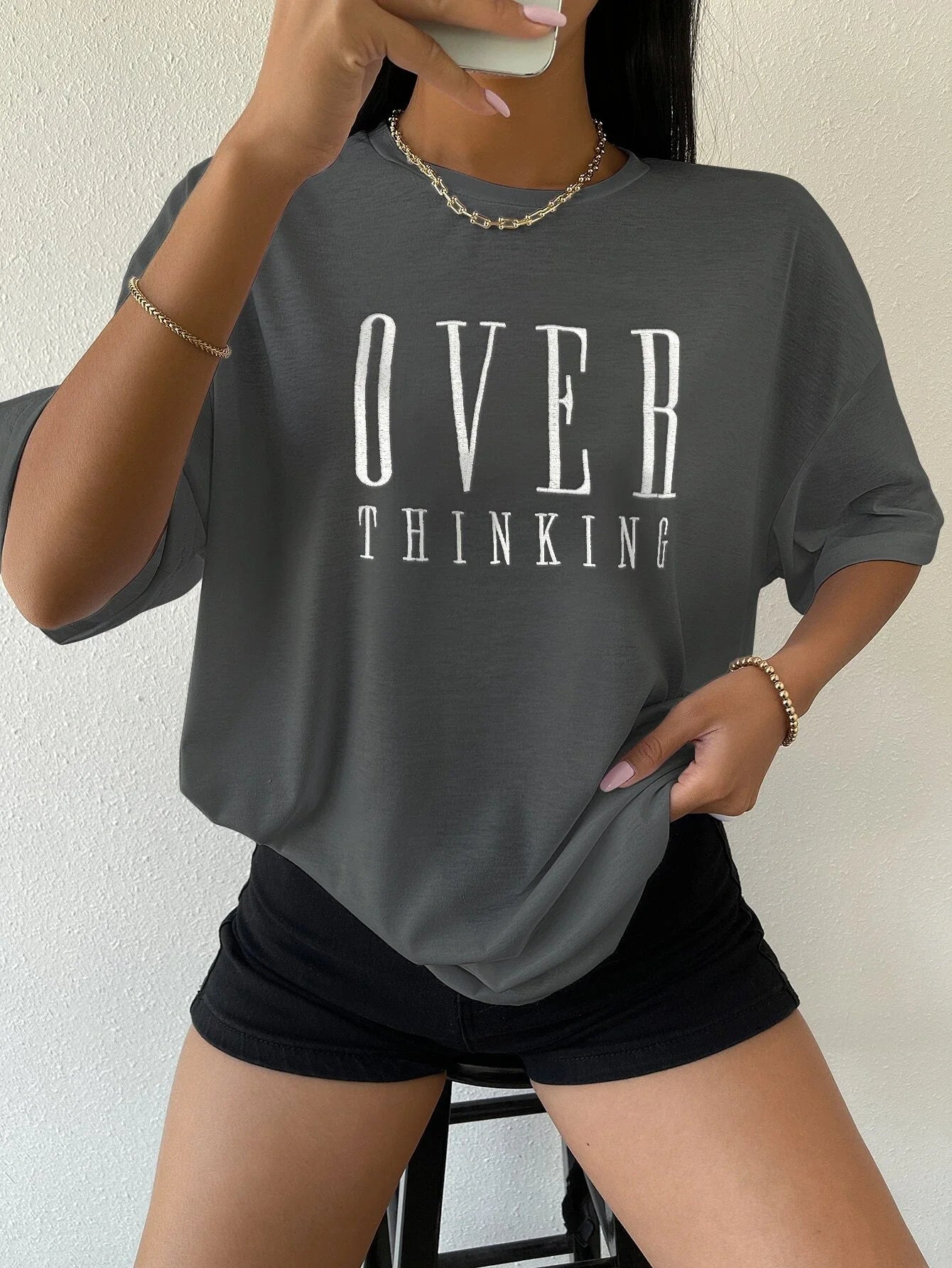 Over Thinking   Short Sleeve  Casual T-Shirt