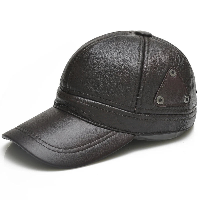 2025 New Style Leather Baseball Cap