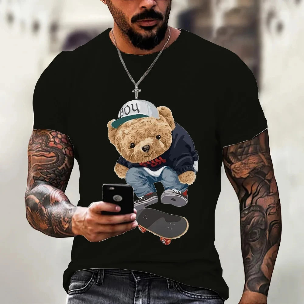 Cartoon Bear Series  Men's T-shirt