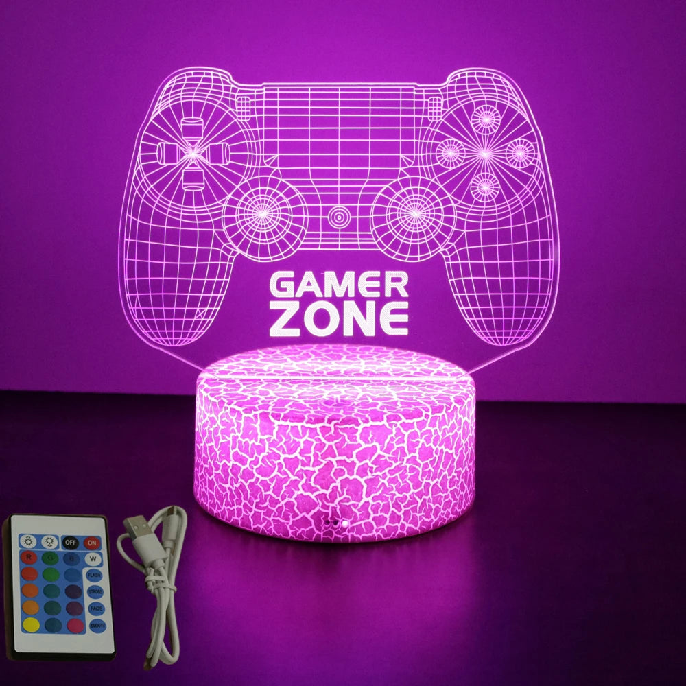 NEON GAMER 3D  LED  Light Gaming Setup