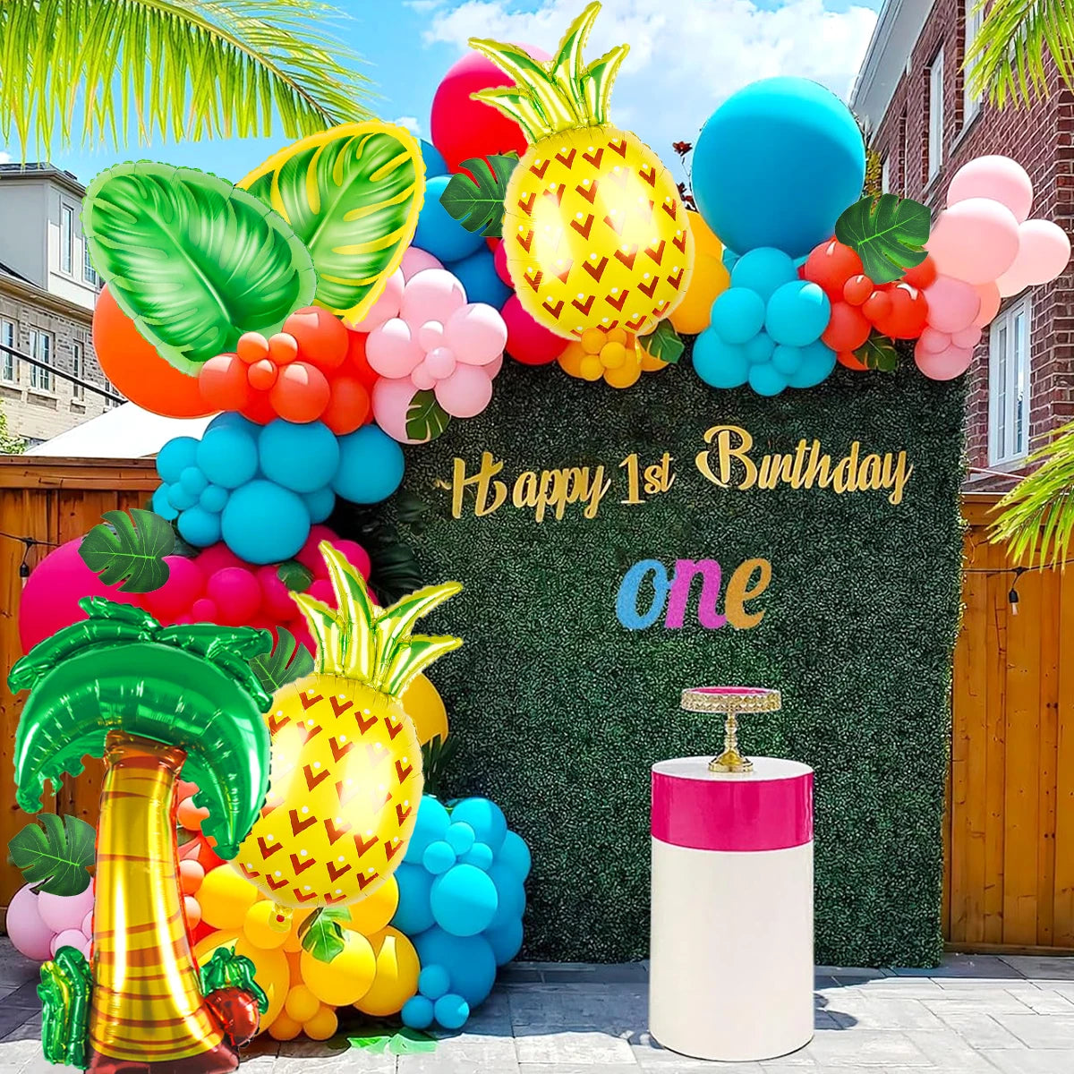 139pcs Tropical Balloon Garland Kit,