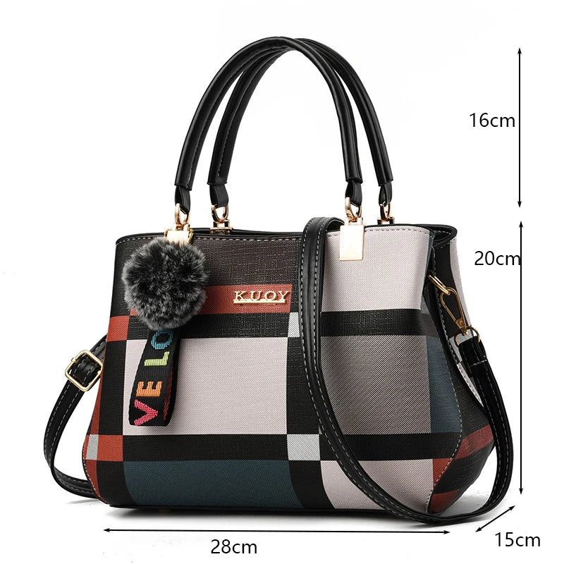 PU Leather Casual Crossbody Bag