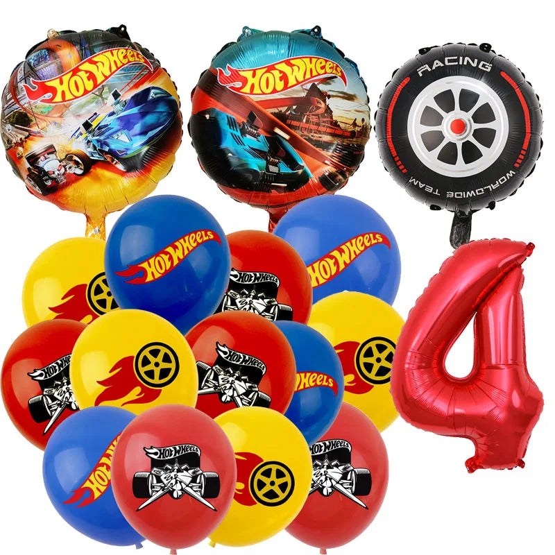 Hot Wheels Car Birthday Party Decoration