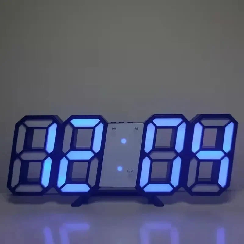 3D LED Alarm Clock Date/Temperature