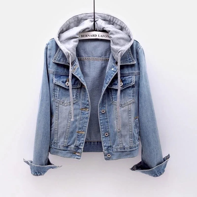 Denim Coat  Hooded