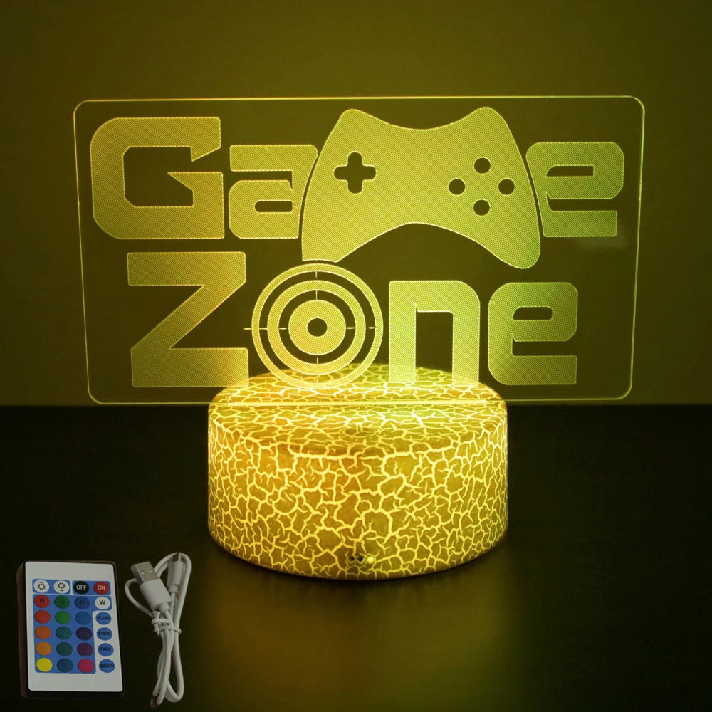 NEON GAMER 3D  LED  Light Gaming Setup