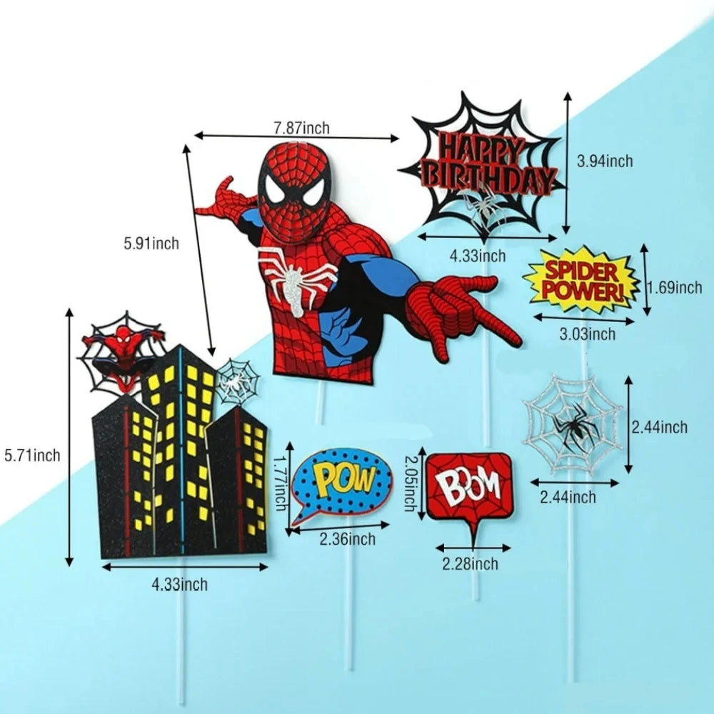 Spiderman Cake Toppers