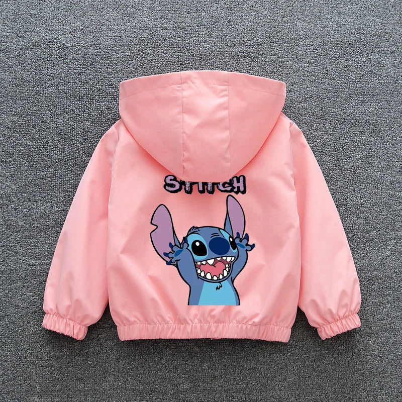 Lilo and Stitch Children Girls Hooded Jacket