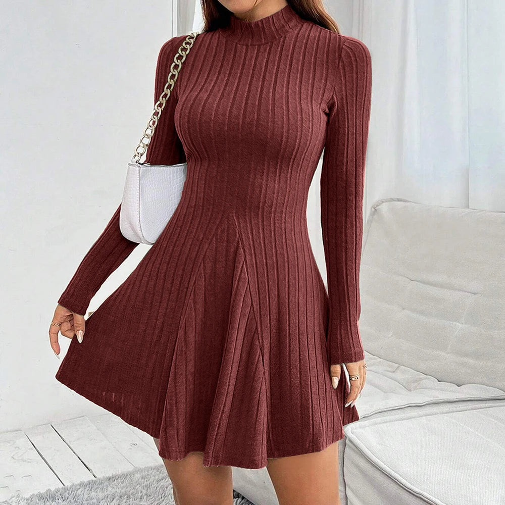 Long Sleeved Casual Short Dress