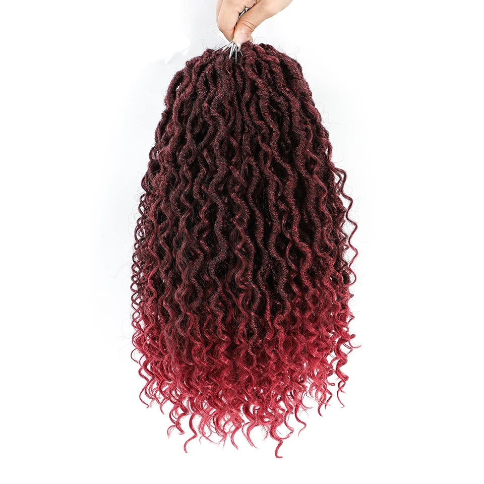 synthetic Crochet Hair 14 inch Pre Looped With Curly Ends