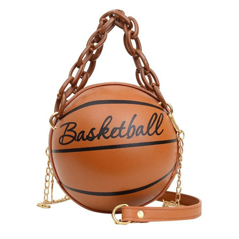 Basketball Shaped Small Handbag