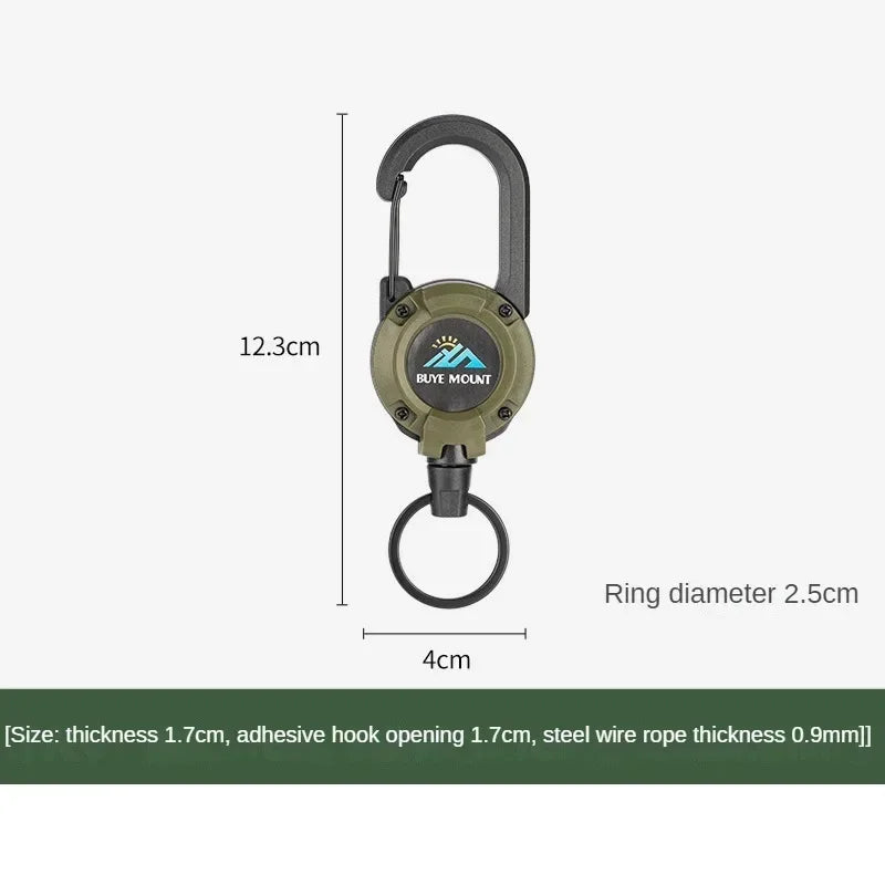 1pcs Heavy Duty Retractable Pull carabiner