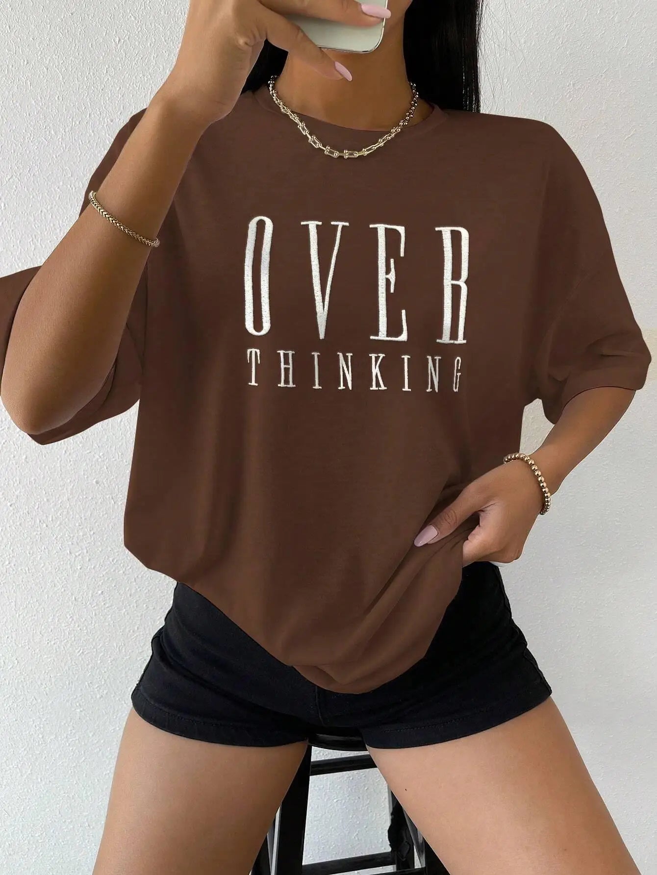 Over Thinking   Short Sleeve  Casual T-Shirt