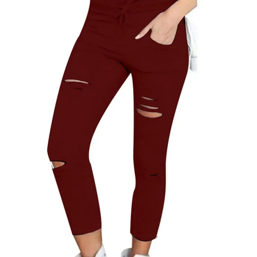 Cargo Pants Women  Slim High Waiste